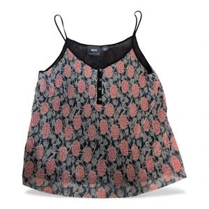Maeve‎ Floral Spaghetti-Strap Cami Top - Size L